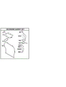 Kits / Gasket Sets - Engine parts for Briggs & Stratton Engine 137202-1114-E2 from AppliancePartsPros.com