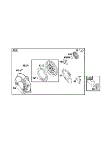 Rewind Group parts for Briggs & Stratton Engine 137202-1117-E1 from AppliancePartsPros.com