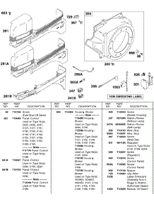 Blower Housing, Control Panel, Ignition parts for Briggs & Stratton Engine 138432-0141-E1 from AppliancePartsPros.com