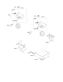 Shrouds parts for Briggs & Stratton Engine 13D136-0010-F1 from AppliancePartsPros.com