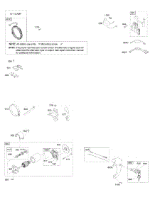 Alternator, Electric Starter, Ignition parts for Briggs & Stratton Engine 13L152-0316-F8 from AppliancePartsPros.com