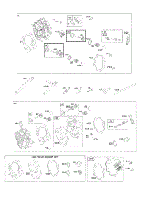 Cylinder Head, Valve Gasket Set parts for Briggs & Stratton Engine 13L337-0111-F8 from AppliancePartsPros.com