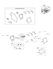 Cylinder Head, Gasket Sets parts for Briggs & Stratton Engine 13R232-0003-F1 from AppliancePartsPros.com