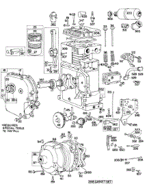 Cyl, Piston, Muffler, Crnkcse parts for Briggs & Stratton Engine 144252-0121-99 from AppliancePartsPros.com