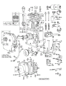 Cyl, Piston, Muffler, Crnkcse parts for Briggs & Stratton Engine 146402-1614-99 from AppliancePartsPros.com