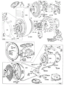 Electric Starter, Rewinds parts for Briggs & Stratton Engine 146432-0650-99 from AppliancePartsPros.com