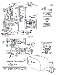 Carburetor,Fuel,A / C,Sno-Gard parts for Briggs & Stratton Engine 147402-0712-99 from AppliancePartsPros.com