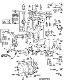 Cylinder, Crankcase,Piston parts for Briggs & Stratton Engine 147432-0649-99 from AppliancePartsPros.com