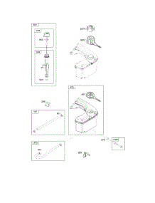 Fuel Supply, Lubrication parts for Briggs & Stratton Engine 14B902-0114-H1 from AppliancePartsPros.com
