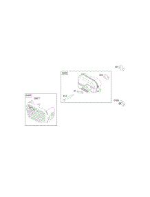 Exhaust System parts for Briggs & Stratton Engine 14B977-0117-F1 from AppliancePartsPros.com