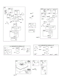 Carburetor, Fuel Supply parts for Briggs & Stratton Engine 150112-0114-E1 from AppliancePartsPros.com