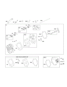 Cylinder Head parts for Briggs & Stratton Engine 150117-0123-B8 from AppliancePartsPros.com