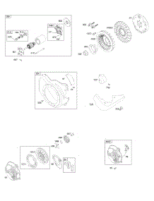 Blower Housing, Electric Starter, Flywheel parts for Briggs & Stratton Engine 150212-0008-H8 from AppliancePartsPros.com