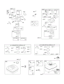 Carburetor, Fuel Supply parts for Briggs & Stratton Engine 150212-0008-H8 from AppliancePartsPros.com