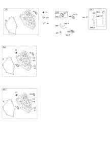 Crankcase Cover, Lubrication parts for Briggs & Stratton Engine 150212-0127-H8 from AppliancePartsPros.com