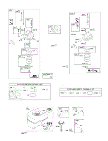 Carburetor, Fuel Supply parts for Briggs & Stratton Engine 15A114-0115-E1 from AppliancePartsPros.com