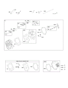 Cylinder Head parts for Briggs & Stratton Engine 15A114-0119-E1 from AppliancePartsPros.com