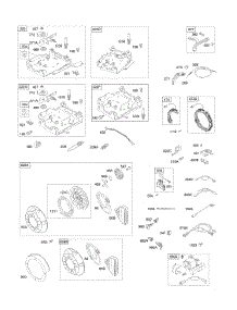 Controls, Electric Starter, Governor Spring, Ignition, Rewind Starter parts for Briggs & Stratton Engine 15B194-0110-E1 from AppliancePartsPros.com