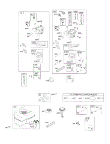 Carburetor, Fuel Supply parts for Briggs & Stratton Engine 15C107-0170-F8 from AppliancePartsPros.com