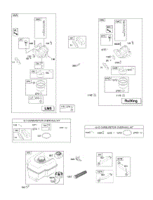 Carburetor, Fuel Supply parts for Briggs & Stratton Engine 15D114-0020-E8 from AppliancePartsPros.com
