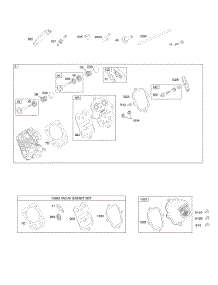 Cylinder Head parts for Briggs & Stratton Engine 15R114-1204-E1 from AppliancePartsPros.com