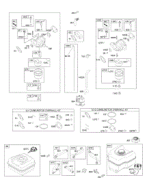 Carburetor, Fuel Supply parts for Briggs & Stratton Engine 15T292-0122-F8 from AppliancePartsPros.com