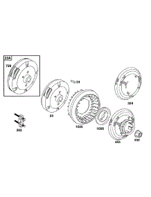 Flywheels, Fans, Screens parts for Briggs & Stratton Engine 161437-0019-05 from AppliancePartsPros.com