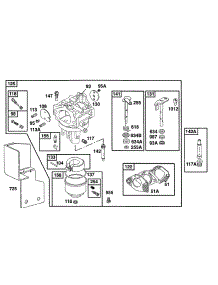 Carburetor Assy parts for Briggs & Stratton Engine 161437-0110-01 from AppliancePartsPros.com