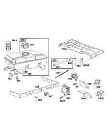 Fuel Tank Grp parts for Briggs & Stratton Engine 161437-0110-01 from AppliancePartsPros.com