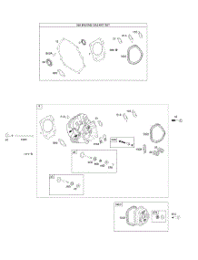 Cylinder Head, Gasket Set parts for Briggs & Stratton Engine 16N132-0001-H1 from AppliancePartsPros.com