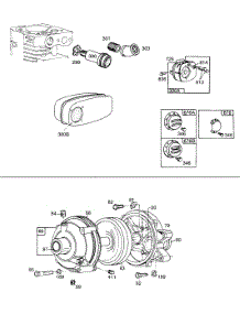 Gear Case, Mufflers,Deflectors parts for Briggs & Stratton Engine 170402-1655-99 from AppliancePartsPros.com