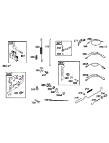 Controls, Elect parts for Briggs & Stratton Engine 170402-6100-01 from AppliancePartsPros.com