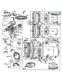Electric Starters parts for Briggs & Stratton Engine 170412-1746-99 from AppliancePartsPros.com