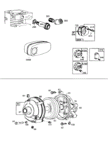 Gear Case, Mufflers,Deflectors parts for Briggs & Stratton Engine 170431-1148-99 from AppliancePartsPros.com