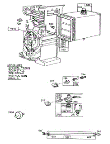 Fuel Tank Assembly parts for Briggs & Stratton Engine 170431-1684-99 from AppliancePartsPros.com