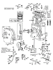 Cyl,Crankcase,Piston,Controls parts for Briggs & Stratton Engine 170432-1736-99 from AppliancePartsPros.com
