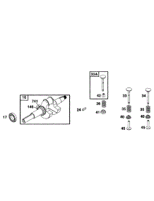 Crankshaft Grp parts for Briggs & Stratton Engine 170432-6070-01 from AppliancePartsPros.com