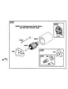 Electric Starter parts for Briggs & Stratton Engine 170432-6070-01 from AppliancePartsPros.com
