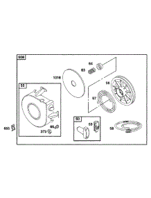 Rewind Assy parts for Briggs & Stratton Engine 170432-6070-01 from AppliancePartsPros.com