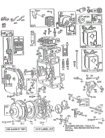 Cylinder,Gearcase,Mufflers parts for Briggs & Stratton Engine 170452-5549-02 from AppliancePartsPros.com