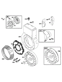 Blower Hsg, Flywheel parts for Briggs & Stratton Engine 170452-6049-03 from AppliancePartsPros.com