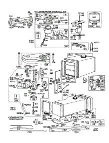 Carburetor, Fuel Tank Assy parts for Briggs & Stratton Engine 170702-0672-99 from AppliancePartsPros.com