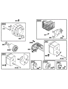 Muffler Grp parts for Briggs & Stratton Engine 171432-0035-03 from AppliancePartsPros.com