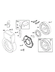 Blower Hsg, Flywheels parts for Briggs & Stratton Engine 176432-0035-01 from AppliancePartsPros.com
