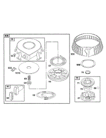 Rewind Assy parts for Briggs & Stratton Engine 176432-0035-01 from AppliancePartsPros.com
