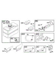 Fuel Tank Grp, Oil Gard parts for Briggs & Stratton Engine 176432-0101-01 from AppliancePartsPros.com