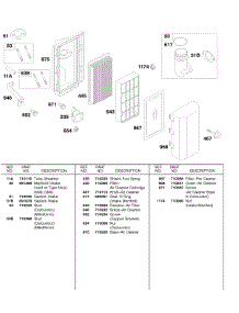 Intake Manifold, Air Cleaner parts for Briggs & Stratton Engine 185432-0552-E9 from AppliancePartsPros.com
