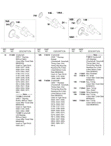 Crankshaft parts for Briggs & Stratton Engine 185436-0136-01 from AppliancePartsPros.com