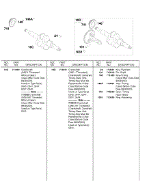 Crankshafts #2 parts for Briggs & Stratton Engine 185436-0145-01 from AppliancePartsPros.com