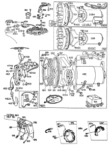Electric Starters parts for Briggs & Stratton Engine 190402-0985-99 from AppliancePartsPros.com